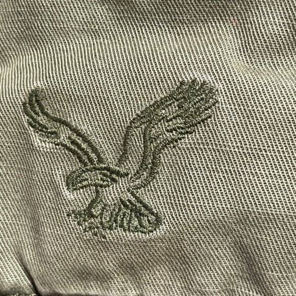 American Eagle Green Field Jacket with Faux Fur Collar - Picture 9 of 11